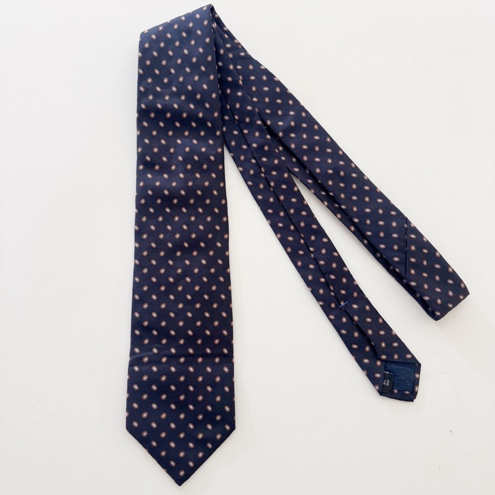 Windsor for Tom James Navy Silk Tie